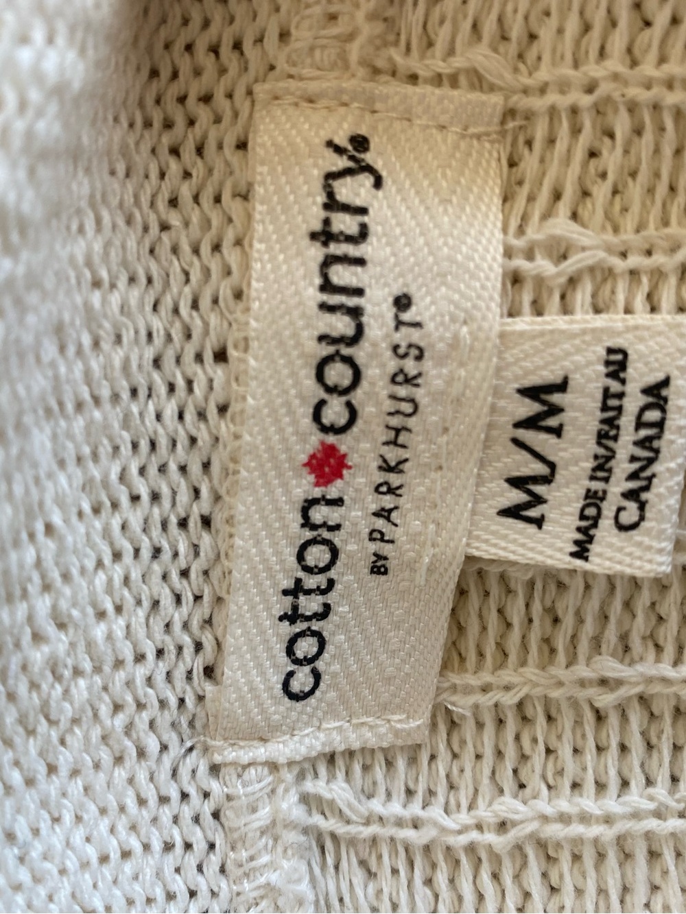 Cotton Country Forest Knit Cowl Neck Sweater Cabin Cottagecore Made in Canada - Picture 7 of 8